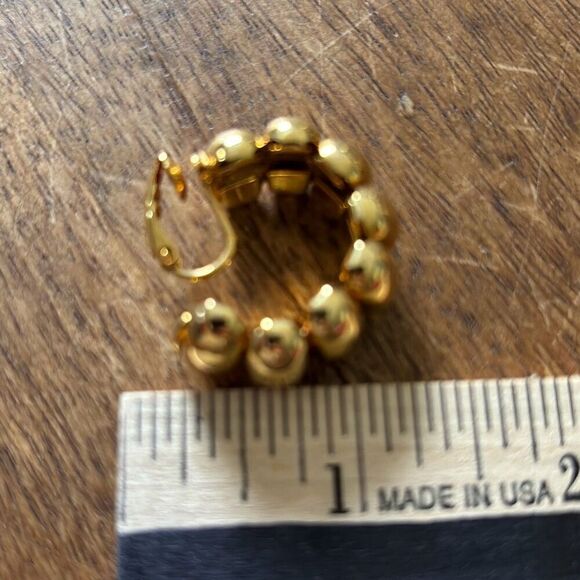 New old stock sleek gold tone AVON collar necklace & earrings 2001 - Picture 10 of 10